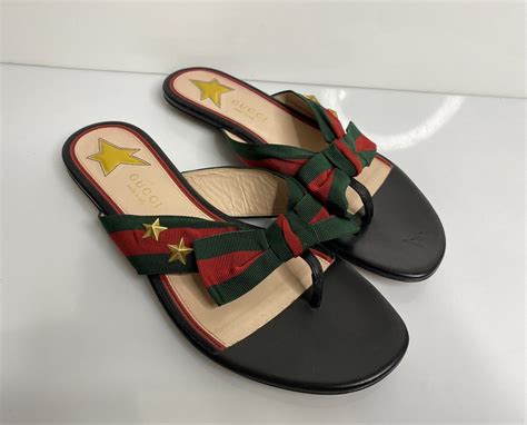 gucci striped slides womens|Gucci slides women size 36.